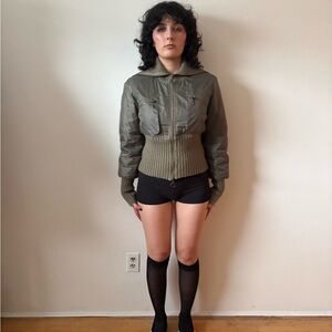 Women's Morgan De Toi Olive Green Jacket